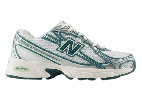 740 Trainers White Marsh Green Casual Shoes