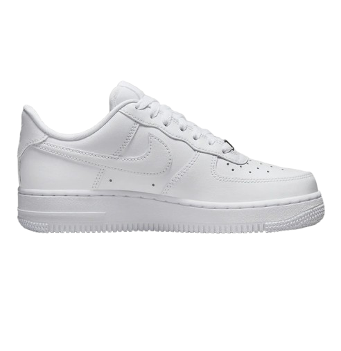 Nik-E. Airforce 1 White Pure Leather Semi Ua Quality With Dust Bag And Carry Bag-