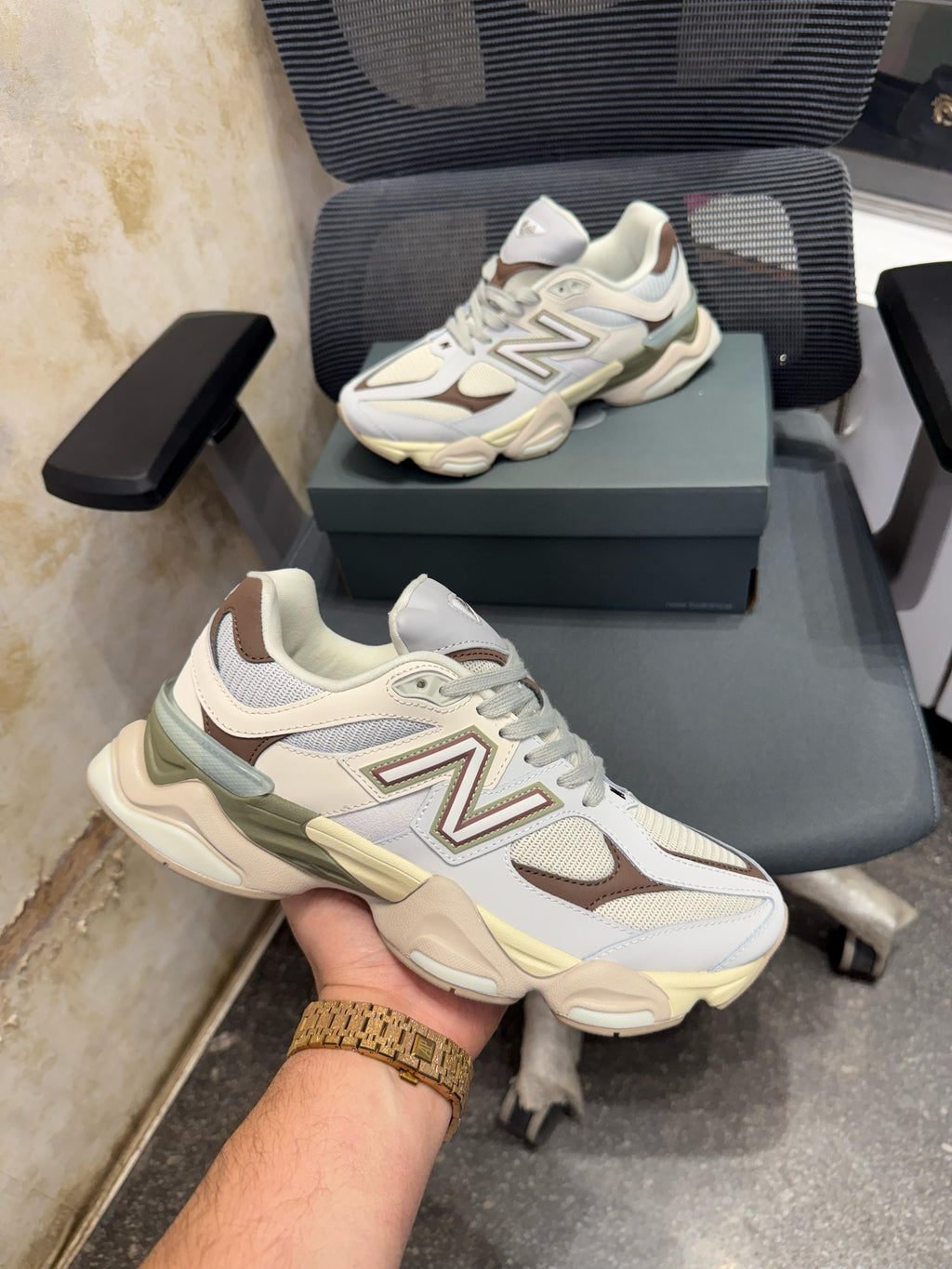 New Balance 9060 Grey Matter Timberwolf
