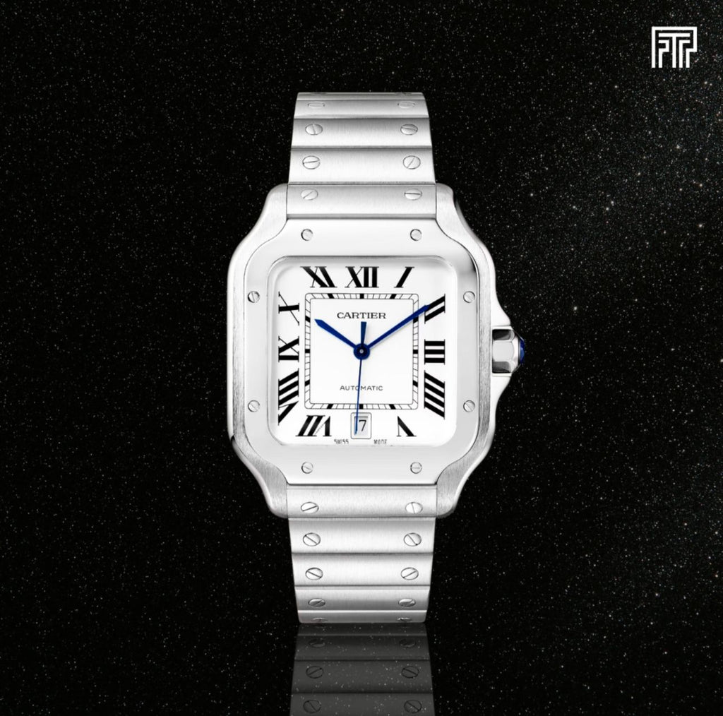 Cartier santos white dial