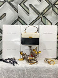 Marc Jacobs The Down Town Black White Bag With Box & Accessories
