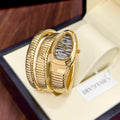 BVLGARI WOMEN SERPENTI gold black dial