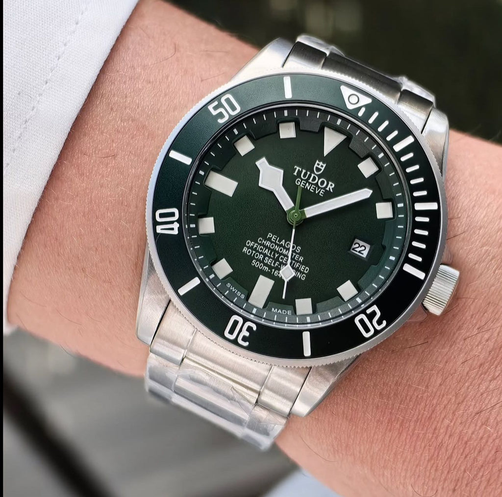 Tudor Pelagos Silver Green