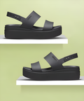 WMN Crocs brooklyn slingback low wedge sandals for her