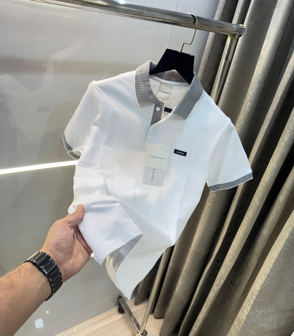 CK White Polo T-shirt