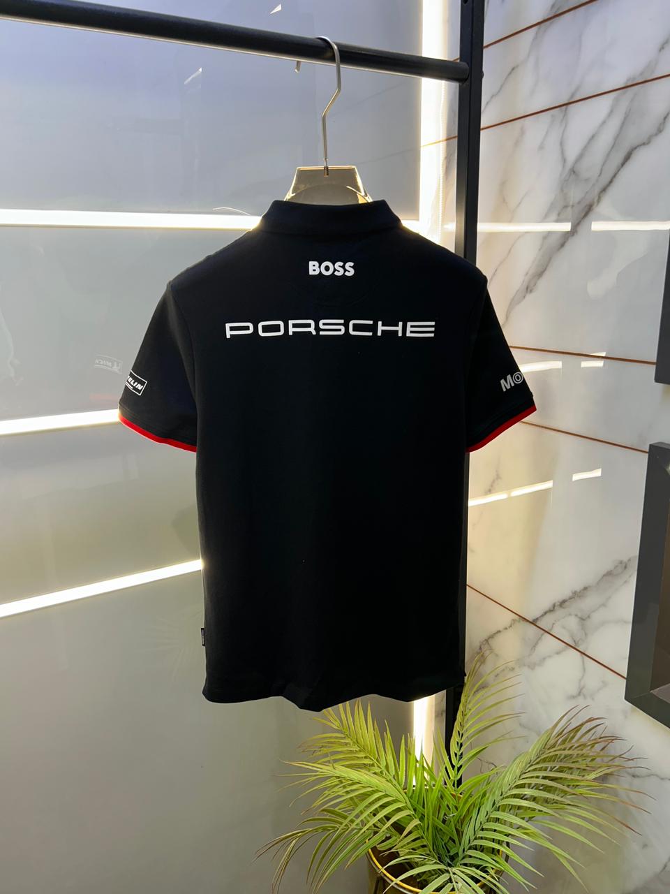 Boss x Porsche Polo T-shirt Black