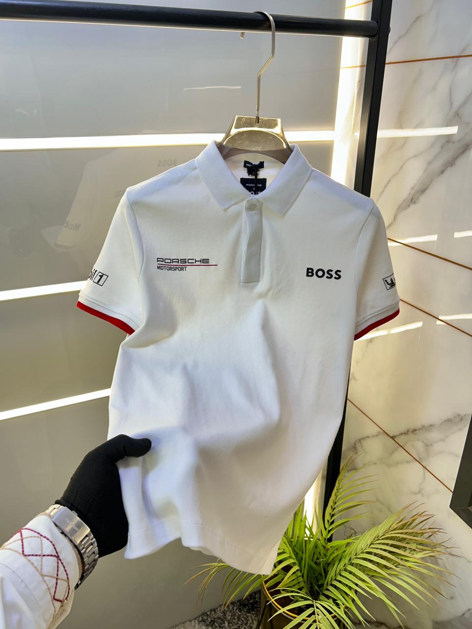 Boss x Porsche Polo T-shirt White