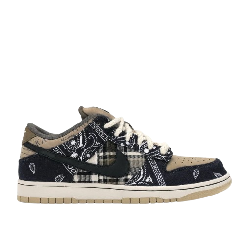 Nikee Sb Dunk Low Travis Scott Bandhana With Og Box