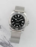 Longines HydroConquest 2026 Silver Black Mesh Strap