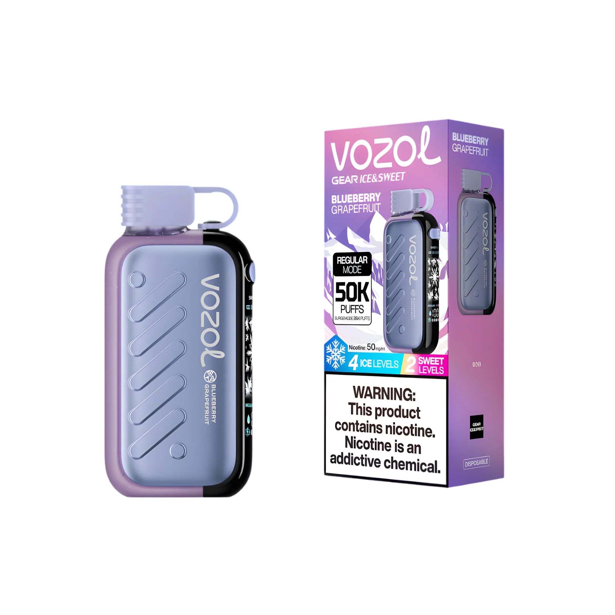 vozol gear 50000 puffs Blueberry Grapefruit