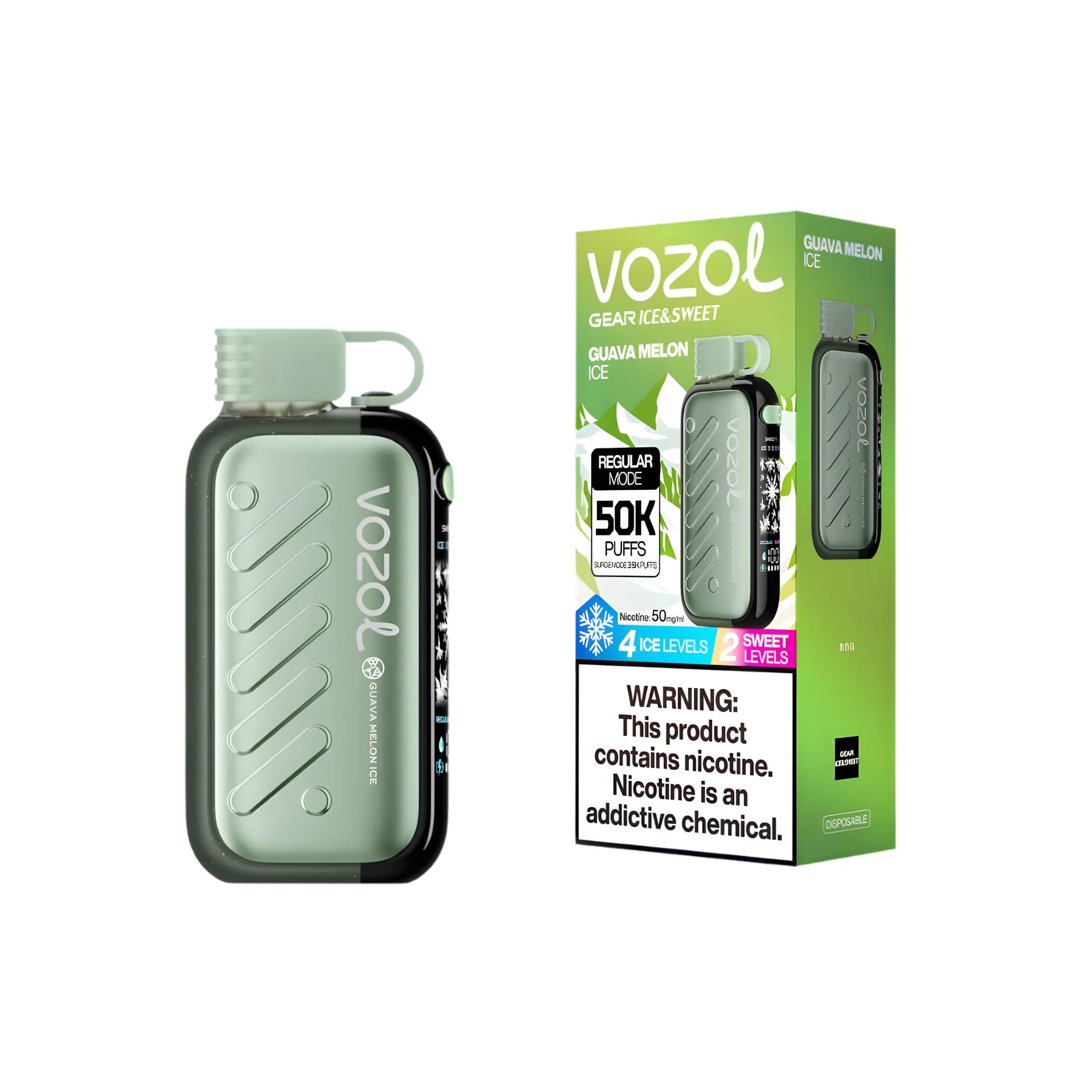 vozol gear 50000 puffs Guava Melon Ice